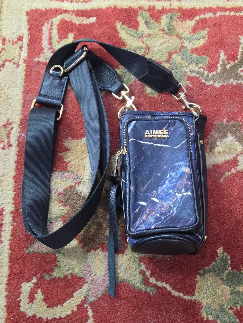 Aimee Kestenberg on top of the world water bottle crossbody bag